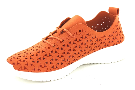 Eoligeros baskets sneakers liberte cuir orange5762801_2