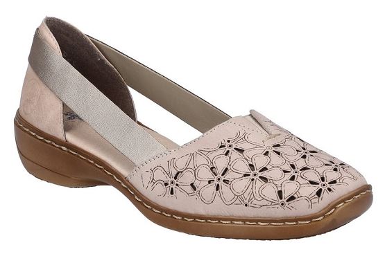 Rieker ballerines 41356.60 cuir beige5767401_1