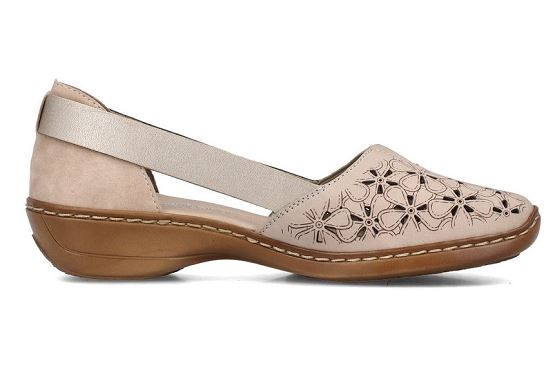 Rieker ballerines 41356.60 cuir beige5767401_2