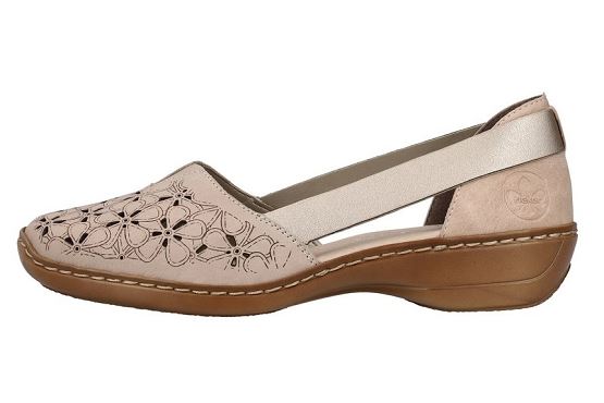 Rieker ballerines 41356.60 cuir beige5767401_3