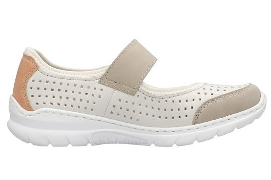 Rieker ballerines l32b5.81 cuir blanc5767501_2