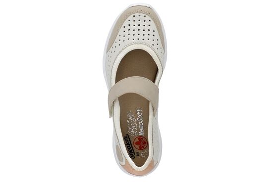 Rieker ballerines l32b5.81 cuir blanc5767501_3