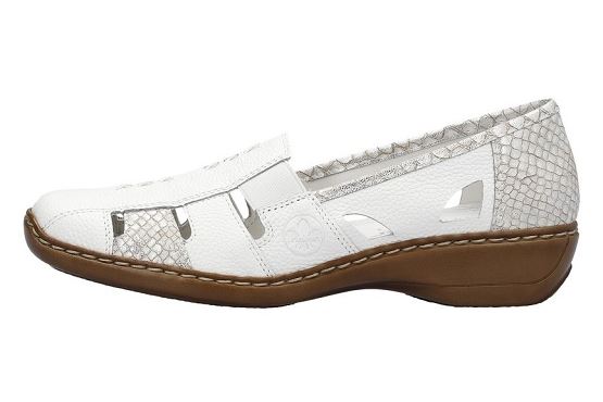 Rieker ballerines 41385.80 cuir blanc5767701_3