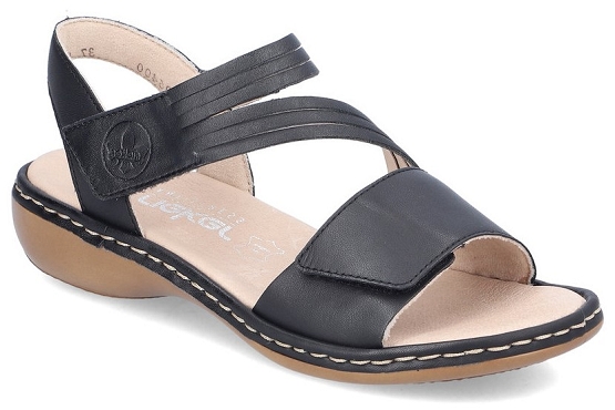 Rieker sandales nu pieds 65964.00 cuir noir5769701_1