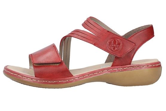 Rieker sandales nu pieds 65964.35 cuir rouge5769801_3