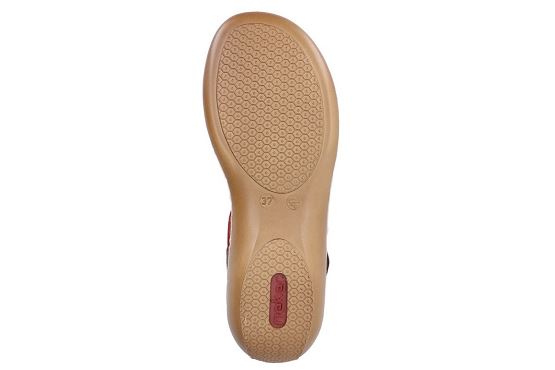 Rieker sandales nu pieds 65964.35 cuir rouge5769801_4