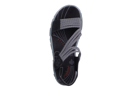 Rieker sandales nu pieds 68871.00 cuir noir5769901_3