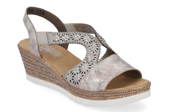 Rieker sandales nu pieds 61916.91 cuir metallic5771301_1