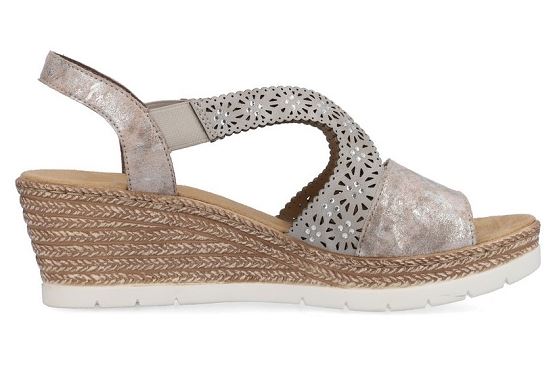 Rieker sandales nu pieds 61916.91 cuir metallic5771301_2