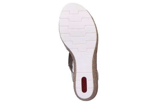 Rieker sandales nu pieds 61916.91 cuir metallic5771301_4