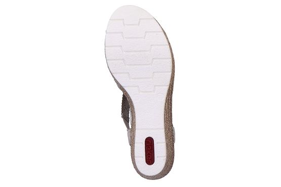 Rieker sandales nu pieds 61916.91 cuir metallic5771301_4