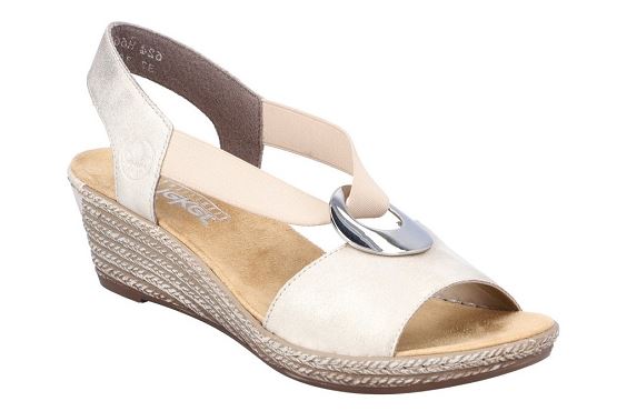 Rieker sandales nu pieds 624h6.60 cuir muschel5771401_1