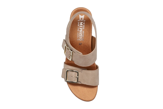 Mephisto sandales nu pieds ysabel cuir taupe5777301_3