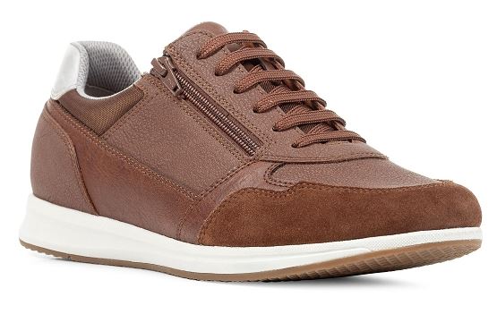 Geox baskets sneakers u45h5b cuir cognac5778201_1