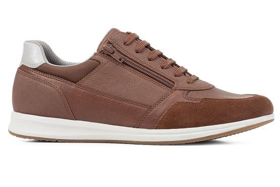 Geox baskets sneakers u45h5b cuir cognac5778201_2