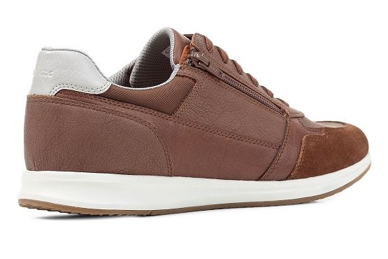 Geox baskets sneakers u45h5b cuir cognac5778201_3