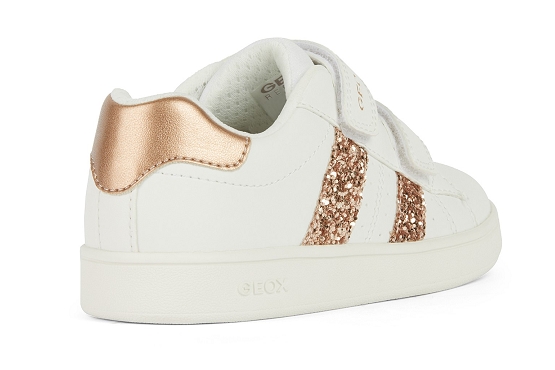 Geox baskets sneakers j45lra cuir blanc5781001_3