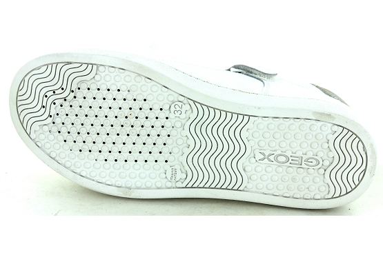 Geox baskets sneakers j4586b cuir blanc5781101_4