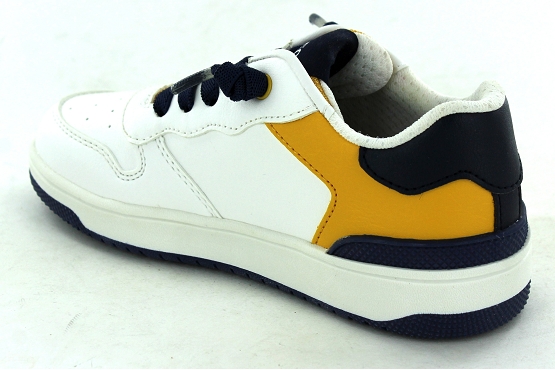 Geox baskets sneakers j45lqb cuir blanc5782201_3