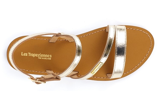 Les tropeziennes sandales nu pieds baden c063791 cuir or5783301_3