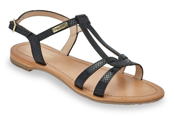 Les tropeziennes sandales nu pieds hacklio c330028 cuir noir5784201_1