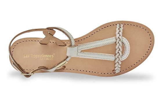 Les tropeziennes sandales nu pieds happy c0330086 cuir blanc5785501_3