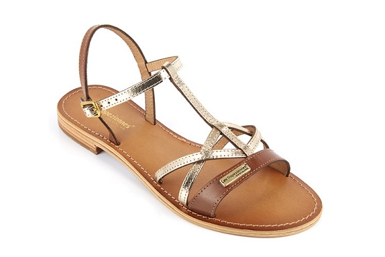 Les tropeziennes sandales nu pieds hironela  c027081 cuir tan5786101_1