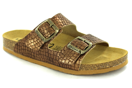 Kdaques sandales nu pieds ripoll cuir bronze5787101_1