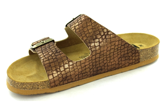 Kdaques sandales nu pieds ripoll cuir bronze5787101_2