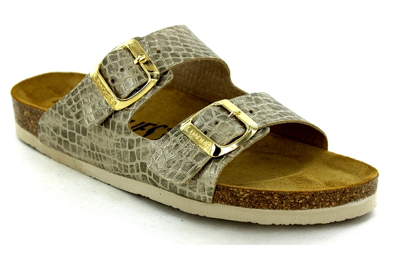 Kdaques sandales nu pieds ripoll cuir platine5787201_1