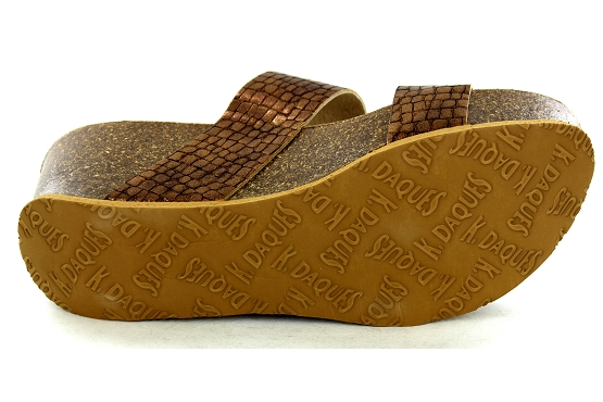 Kdaques sandales nu pieds culip cuir bronze5787301_4
