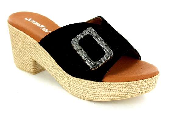 Xapatan sandales nu pieds 2033 cuir noir5789101_1