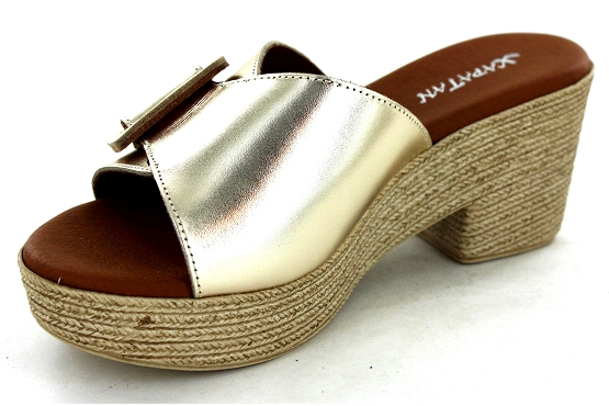 Xapatan sandales nu pieds 2033 cuir champagne5789201_2