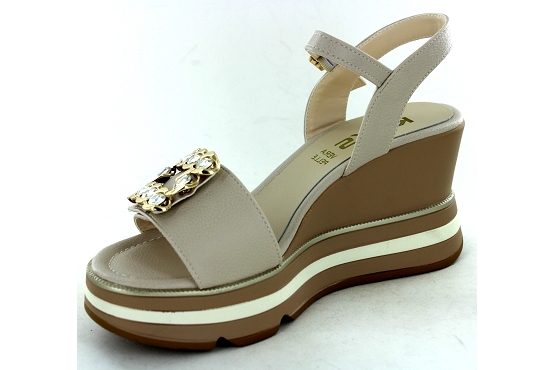 Keys sandales nu pieds k9650 cuir beige5790701_2