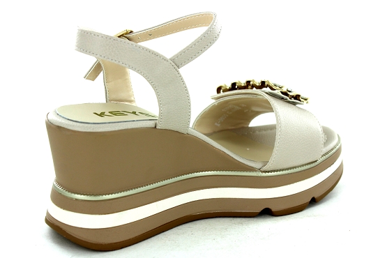 Keys sandales nu pieds k9650 cuir beige5790701_3