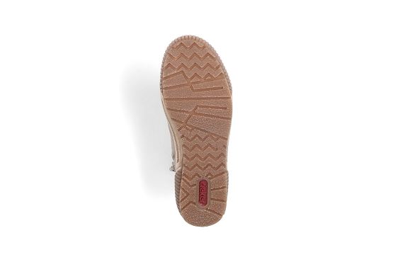 Rieker baskets sneakers n0730.64 cuir beige5821901_5