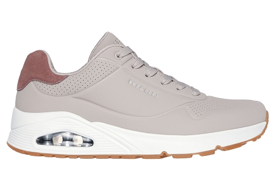 Skechers baskets sneakers 183004 nat uno cuir gris5825401_2