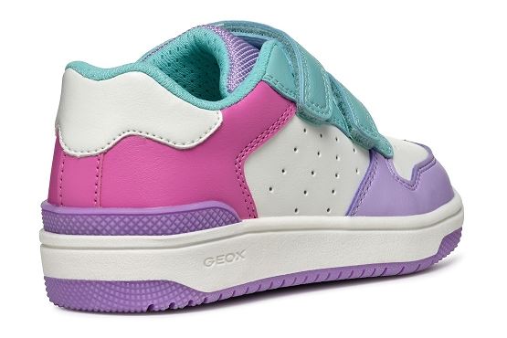 Geox baskets sneakers j45hxb cuir lilas5833901_4