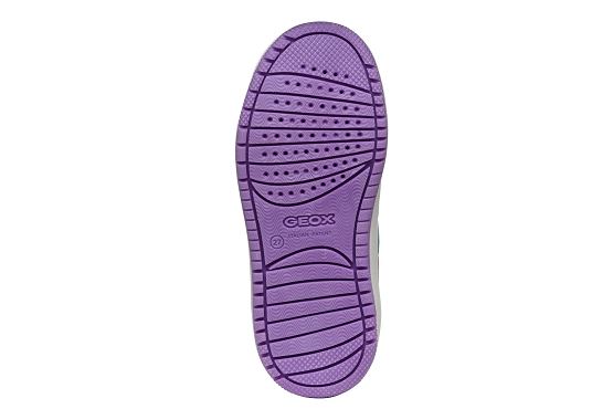Geox baskets sneakers j45hxb cuir lilas5833901_5