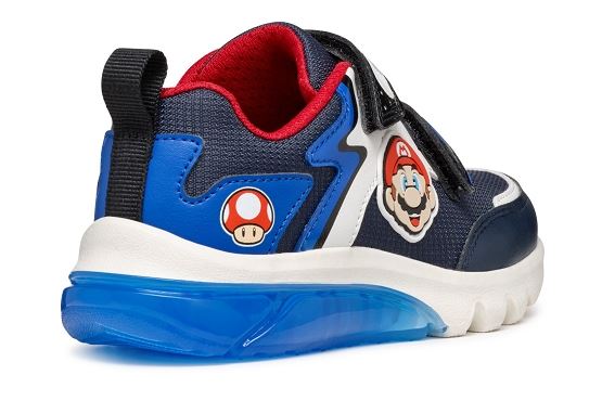 Geox baskets sneakers j46lbi cuir navy5834401_3