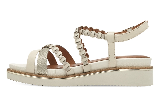 Tamaris sandales nu pieds 28207.44.418 cuir ivoire5875301_2