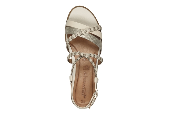 Tamaris sandales nu pieds 28207.44.418 cuir ivoire5875301_4