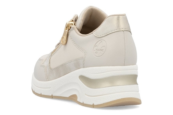 Rieker baskets sneakers n9301.60 cuir perle5887401_3