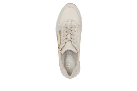 Rieker baskets sneakers n9301.60 cuir perle5887401_4