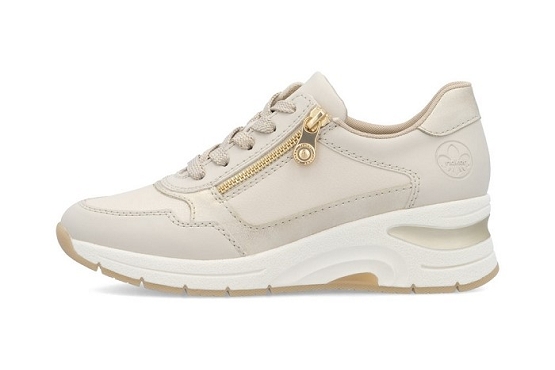 Rieker baskets sneakers n9301.60 cuir perle5887401_5