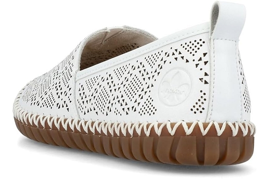 Rieker mocassins m2851.80 cuir blanc5891001_2