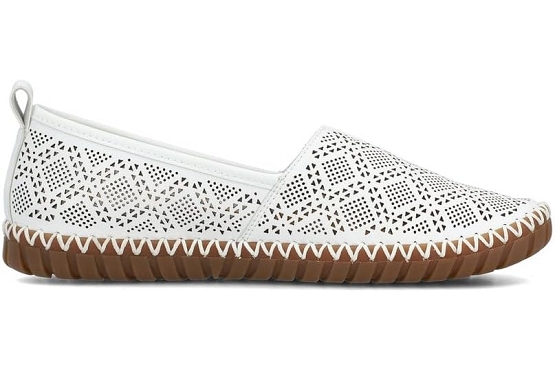 Rieker mocassins m2851.80 cuir blanc5891001_4