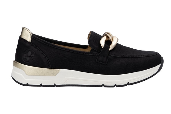 Rieker mocassins 58944.00 cuir noir5891501_2