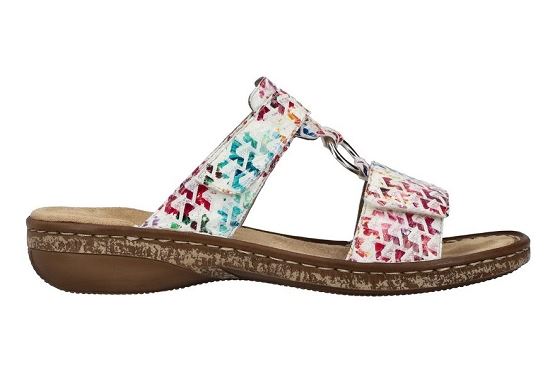 Rieker sandales nu pieds 628p9.90 cuir multicolore5892601_2