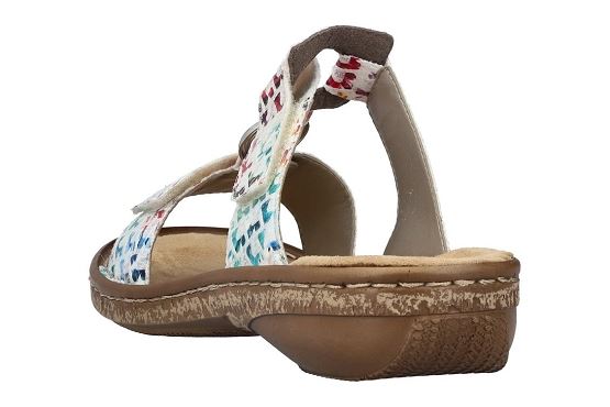 Rieker sandales nu pieds 628p9.90 cuir multicolore5892601_4